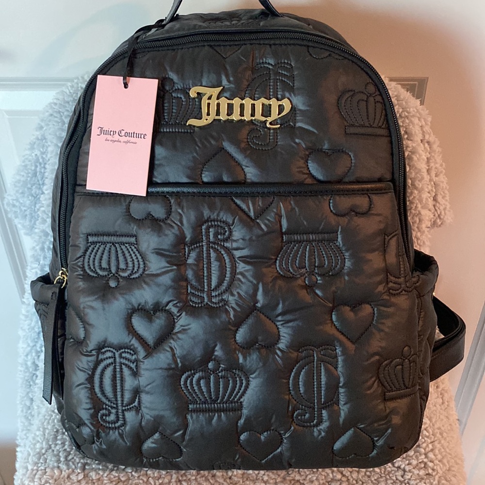 JUICY COUTURE puffy quilted backpack NWT - Picture 1 of 9